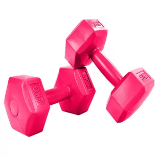 Hantle Do Fitness Zestaw 2 X 3 Kg Różowe - Hantle i ciężarki - miniaturka - grafika 1
