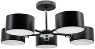 Lampy sufitowe - MLAMP LAMPA sufitowa ELM3020/5 BL 8C MLAMP abażurowa OPRAWA metalowe molekuły czarne chrom ELM3020/5 BL 8C - miniaturka - grafika 1