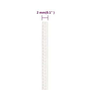 Linka żeglarska, biała jednolita, 2 mm, 250 m, polipropylen - Żeglarstwo - miniaturka - grafika 7