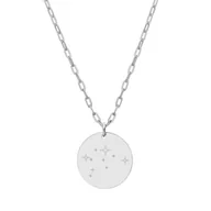 Bransoletki - Naszyjnik damski znaki zodiaku konstelacje ze stali szlachetnej Wodnik - Manoki - miniaturka - grafika 1