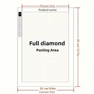 Rękodzieło - TEMU Zestaw do Malowania Diamentowego 5D DIY bez - Spersonalizowane Okrągłe Akrylowe Diamenty na Zdjęciach Ślubnych, Elegancka Dekoracja Domu - miniaturka - grafika 1