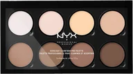 Bronzery i konturowanie twarzy - NYX Professional Makeup NYX Professional Makeup - HIGHLIGHT & CONTOUR CREAM PRO PALETTE - Paleta do konturowania NYXCPPKO - miniaturka - grafika 1