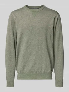 Sweter z dzianiny z okrągłym dekoltem model ‘Bruton’ - Swetry męskie - miniaturka - grafika 1