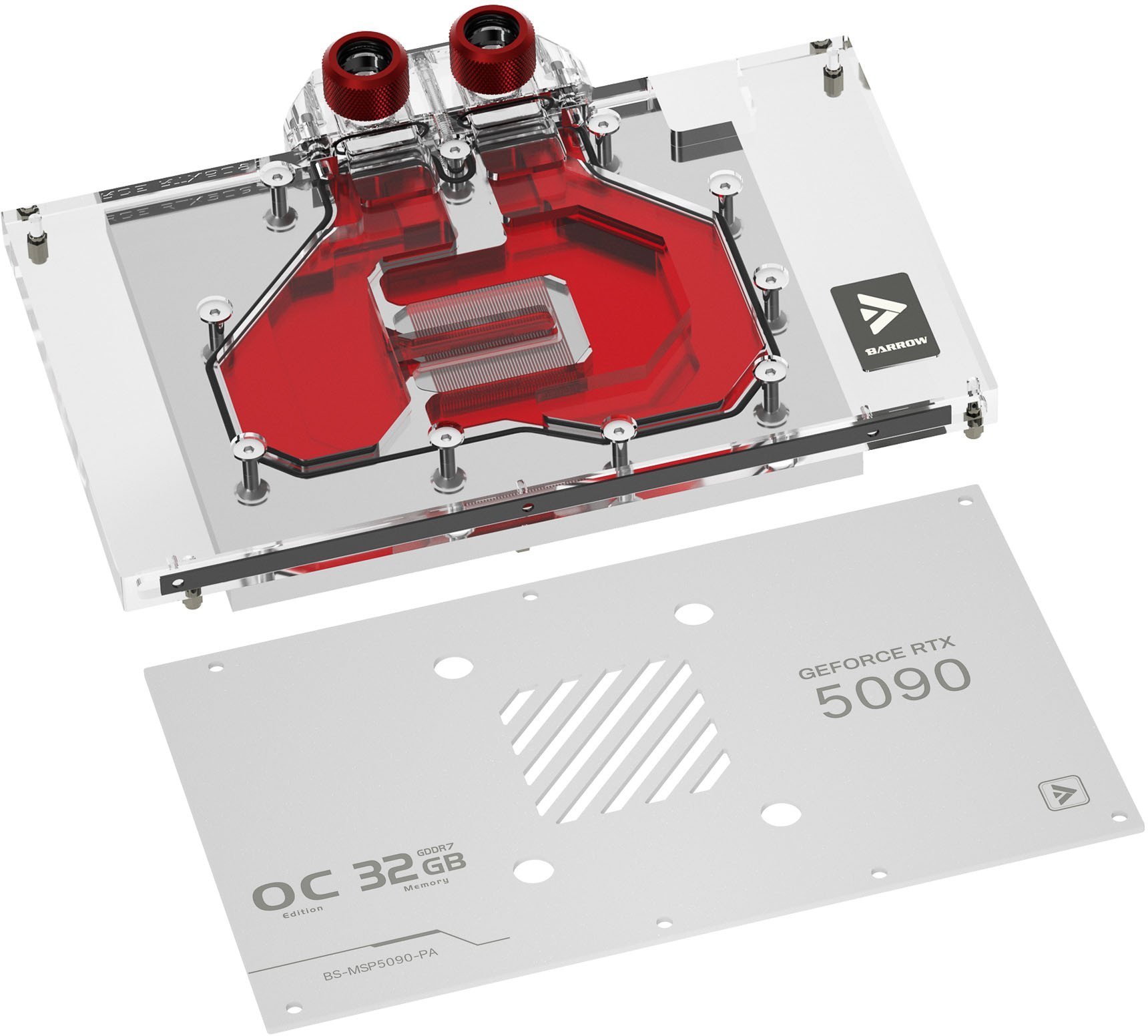 Barrow MSI Suprim 5090 GPU-Wasserblock - weiß BS-MSP5090-PA W