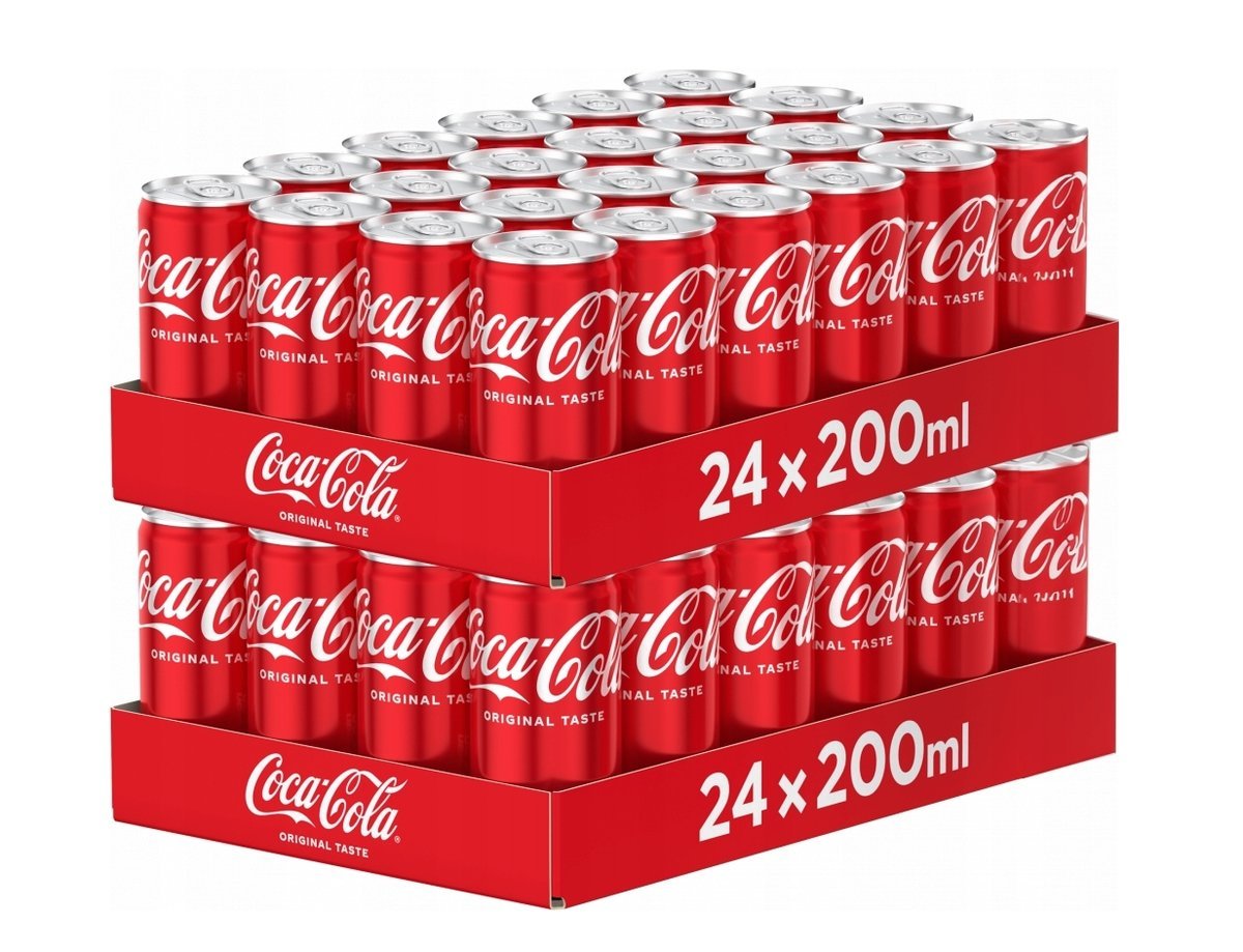Coca-Cola 48x330ml w puszkach – Klasyczna Orzeźwiająca Formuła w Ekonomicznym Opakowaniu