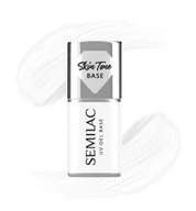 Lakiery hybrydowe - Semilac Skin Tone Cover Beige Baza do Lakierów Hybrydowych Coconut Cream - miniaturka - grafika 1