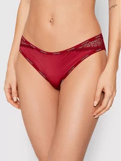 Majtki damskie - Calvin Klein Underwear Figi klasyczne 000QF5153E Bordowy - grafika 1