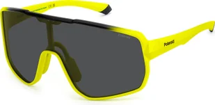 Męskie okulary przeciwsłoneczne Polaroid PLD 7060/S YELLOW BLACK/ GREY POLARIZED 99/1/135 - Okulary przeciwsłoneczne - miniaturka - grafika 1