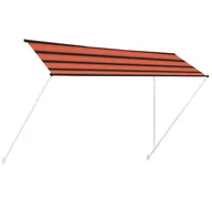 Markizy - vidaXL Zwijana markiza, 400x150 cm, pomarańczowo-brązowa vidaXL - miniaturka - grafika 1