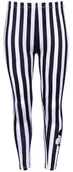 Spodnie i spodenki dla dziewczynek - Biało-czarne legginsy w paski Myszka Minnie Disney - miniaturka - grafika 1