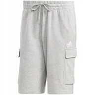 Spodenki męskie - Spodenki męskie adidas Essentials French Terry Cargo szare HA4340 S - miniaturka - grafika 1