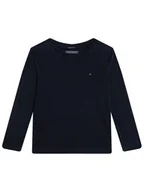 Bluzki damskie - Tommy Hilfiger Bluzka KB0KB04141 S Granatowy Long Sleeve - miniaturka - grafika 1