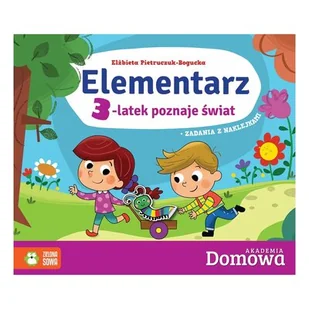 Elżbieta Pietruczuk-Bogucka Elementarz 3-latek poznaje świat - Książki edukacyjne - miniaturka - grafika 1