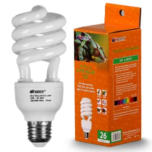Resun Tropical Uvb Bulb 5.0 26W - Żarówka Uvb - Akcesoria do terrarium - miniaturka - grafika 1