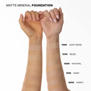 Paese Minerals Matte Mineral Foundation matujący podkład mineralny 102W Natural - Podkłady do twarzy - miniaturka - grafika 6