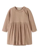 Spodenki dla niemowląt - Lil Atelier Sukienka-body "Babette" w kolorze jasnobrązowym - miniaturka - grafika 1