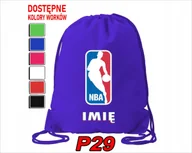 Torby szkolne - Worek Szkolny Na Wf Trening Buty Sportowy Dla Fana Nba Koszykówka Basket - miniaturka - grafika 1