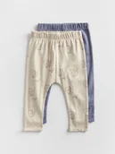 Spodenki dla niemowląt - Reserved - Bawełniane spodnie 2 pack - beżowy - miniaturka - grafika 1