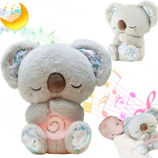 Maskotka Koala Uspakajająca PRZYTULKANKA ODDYCHAJĄCA POZYTYWKA ŚWIECĄCA - Pozytywki dla dzieci - miniaturka - grafika 1