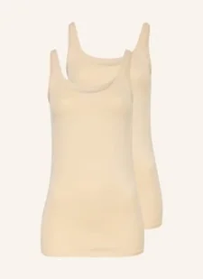 Schiesser Topy 95/5, 2 Szt. beige - SCHIESSER - Koszulki i topy damskie - miniaturka - grafika 1