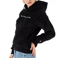 Bluzy sportowe damskie - Bluza Champion Hooded Sweatshirt 116598-KK001 - czarna - miniaturka - grafika 1