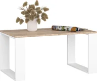 Ławy i stoliki kawowe - Fabryka Mebli Akord STOLIK KAWOWY NOX DĄB SONOMA / BIAŁY - miniaturka - grafika 1