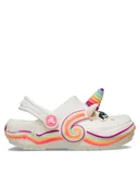 Buty dla dziewczynek - Crocs Klapki Toddler Crocs Iam Unicorn Lights Classic Clog 212508 Biały - miniaturka - grafika 1