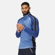 Bluzy męskie - Regatta Męska Bluza Szybkoschnąca z Suwakiem Hepley Niebieski, Rozmiar: 4XL - miniaturka - grafika 1