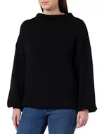 Swetry damskie - paino Damski sweter z dzianiny oversized 25825309-PA01, czarny, XS/S, czarny, XS-S - miniaturka - grafika 1