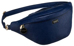 PETERSON Granatowa nerka damska crossbody ze skóry ekologicznej saszetka na ramię przez ramię lub na biodra długi regulowany pasek kieszonki na drob.. - Nerki PETERSON Granatowa nerka damska crossbody ze skóry ekologicznej saszetka na ramię przez ramię lub na biodra długi regulowany pasek kieszonki na drob.. - Nerki - miniaturka - grafika 1