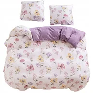 Pościel - Pościel 160x200 bawełna satynowa dwustronna GierekHoff 3el kwiaty - miniaturka - grafika 1