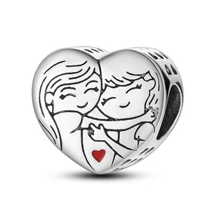 Zawieszka SREBRO 925 Charms koralik do PANDORA Siostra Przyjaciółka - Wisiorki - miniaturka - grafika 1