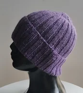 Czapki męskie - Czapka męska Hipster fioletowa - miniaturka - grafika 1