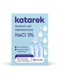 Katarek Ampułki Sól Hipertoniczna NACL 3% - Inne akcesoria do pielęgnacji dzieci - miniaturka - grafika 1
