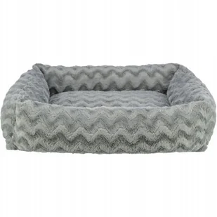 Trixie Vital Loki bed, recycled, square, 100 × 70 cm, grey - Legowiska dla psów - miniaturka - grafika 1