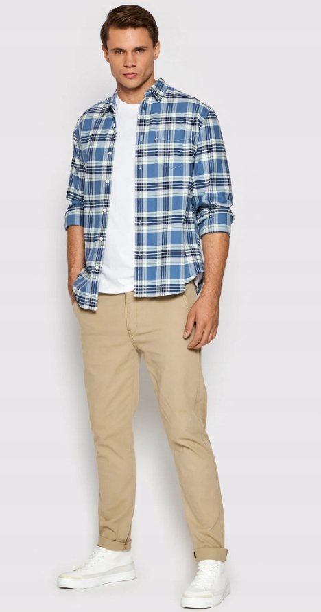 LEVI'S SPODNIE CHINOS MĘSKIE BEŻOWE DŁUGIE 32/30 17CA