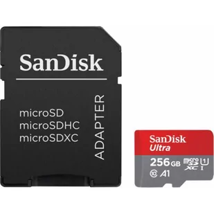 SanDisk 256GB microSDXC Ultra 120MB/s A1 C10 UHS-I U1 (SDSQUA4-256G-GN6MA) - Karty pamięci - miniaturka - grafika 1