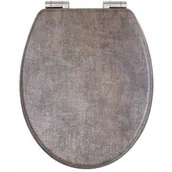 Deski sedesowe - AWD Interior Aberdin deska sedesowa wolnoopadająca brązowa AWD02181717 - miniaturka - grafika 1