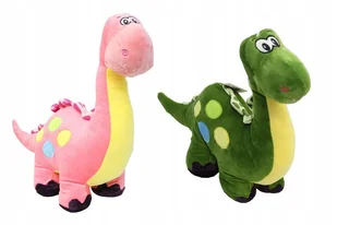 PLUSZOWY PLUSZ DINOZAUR SMOK Z OZDOBNYM GRZBIETEM MASKOTA PLUSZAK 35x33cm - Maskotki i pluszaki - miniaturka - grafika 1