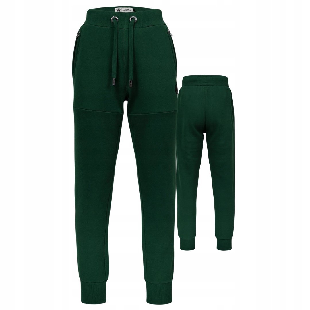 PITBULL WEST COAST MĘSKIE SPODNIE DRESOWE SMALL LOGO HD ZIELONE GREEN XXL