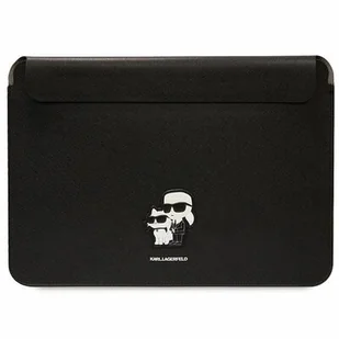 Karl Lagerfeld Sleeve KLCS16SAKCPMK 16" czarny/black Saffiano Karl&Choupette - Etui i futerały do telefonów - miniaturka - grafika 1