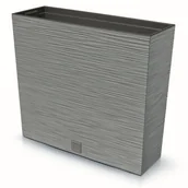 Donice - Donica wysoka skrzynka taras 58x18x49 cm szary - miniaturka - grafika 1
