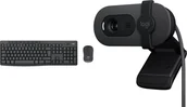 Zestawy myszka + klawiatura - Logitech MK370 Combo for Business 920-012077 + Brio 100 960-001585 - miniaturka - grafika 1