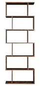 Regały biurowe - Elior Brązowy Skandynawski Regał Stojący C8-N75 - miniaturka - grafika 1