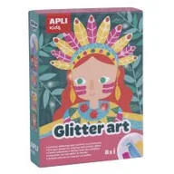 Zabawki kreatywne - Apli Kids Zestaw artystyczny z brokatem - miniaturka - grafika 1