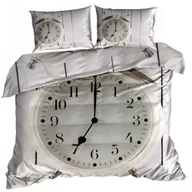 Pościel - Pościel 3D bawełna satyna 160x200cm ZEGAR - miniaturka - grafika 1