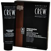 Farby do włosów i szampony koloryzujące - American Crew AMERCIAN CREW Precision Blend ODSIWIACZ FARBA do koloryzacji dla mężczyzn 5-6 MEDIUM ASH CIEMNY BLOND 3 X 40ml - miniaturka - grafika 1