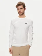 Koszulki męskie - The North Face Longsleeve Redbox NF0A87NN Biały Regular Fit - miniaturka - grafika 1
