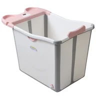 Wanienki dla dzieci - Wanienka składana "Balu", różowa - Babyhood BH-317P - miniaturka - grafika 1
