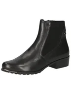 Botki damskie - CAPRICE Damskie botki na obcasie 9-25307-43, Czarna papka, 36 EU - miniaturka - grafika 1